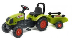 Детский трактор на педалях с прицепом Falk 2040AB CLAAS ARION (цвет зеленый)
