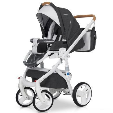 Коляска универсальная Riko Brano lux 2 в 1 anthracite R-BrL 06 фото
