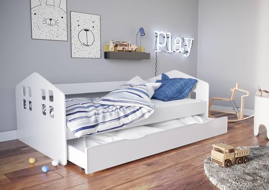 Дитяче ліжко 160 х 80 Kocot Kids Kacper біла з ящиком Польща 2041615 фото