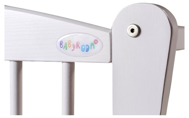 Ліжко Babyroom Еліт різьблення маятник, ящик, відкидний бік DER-7 бук білий 622035 фото