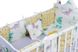 Дитяча постiль Babyroom Classic Bortiki-01 (6 елементів) білий-сірий-гірчичний (динозаври) 623401 фото 4