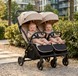 Прогулочная коляска для двойни Adamex Alto beige 682083 фото 1
