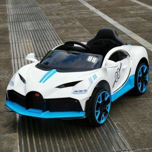 Детский электро-мобиль T-7657 EVA WHITE легковой на Bluetooth 2.4G Р / В 12V4.5AH мотор 2 * 18W с MP3 122 * 70 * 50 91095 фото