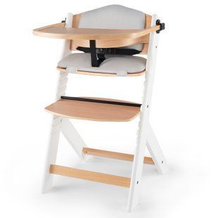 Стульчик для кормления с подушкой Kinderkraft Enock White Wood (KHENOC0PWHT0000) 300709 фото