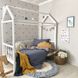 Комплект в ліжечко Маленька Соня (MSonya) постільної білизни сірий-джинс 2773 фото
