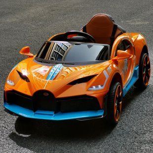 Детский электро-мобиль T-7657 EVA ORANGE легковой на Bluetooth 2.4G Р / В 12V4.5AH мотор 2 * 18W с MP3 122 * 70 * 50 91096 фото