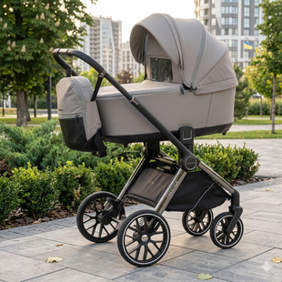 Детская коляска 2 в 1 El Camino ME 1124 PRESTIGE 2026 Calm Beige ME 1124-2 Calm Beige фото