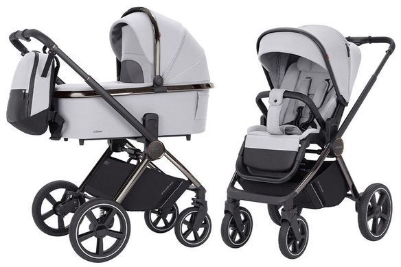 Коляска 2 в 1 CARRELLO Ultimo CRL-6520 Сhrome 2025 Cool Grey CRL-6520СG фото