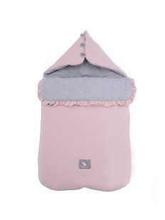 Універсальний конверт в коляску і автокрісло Cottonmoose Pooh 330/113/49 рожева пудра з сірим меланж 623549 фото