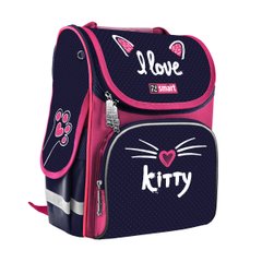 Рюкзак школьный каркасный Smart PG-11 I love kitty 558998 фото