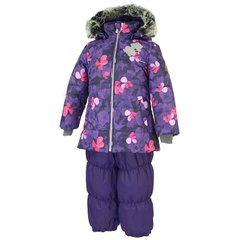 Зимний комплект для девочек Huppa NOVALLA, цвет-лилoвый с принтом/тёмно-лилoвый