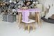 Фиолетовый прямоугольный столик и стульчик детский бабочка с белым сиденьем. Фиолетовый детский столик ребенку 2-7лет Colors