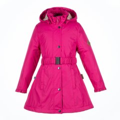 Демисезонное пальто для девочек Huppa LEANDRA, цвет-фуксиа