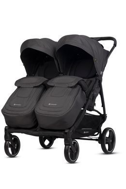 Прогулочная коляска для двойни и погодок Euro-Cart Doblo 2026 до 22 кг (ширина 74 см) Iron 20135 фото