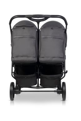 Прогулочная коляска для двойни и погодок Euro-Cart Doblo 2026 до 22 кг (ширина 74 см) Iron 20135 фото