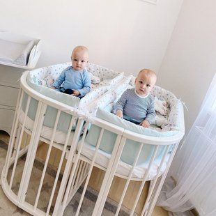 Колисани для близнецов 2 места 55х110см White с9529 фото