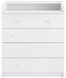 Пеленальний комод Babyroom Комод Ведмедик 102x80x50 білий 625492 фото 2