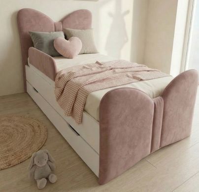 Дитяче ліжко decoOKids Bantik 190х90 із шухлядою та м'яким узголів'ям