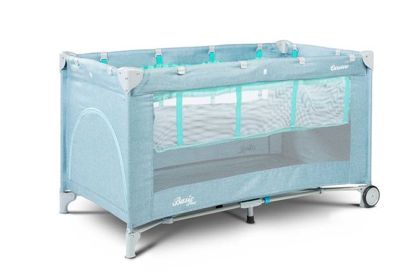 Детская кровать манеж Caretero Basic Plus Blue 159309 фото