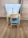 Комплект меблів дитині на 2-7 років стіл + стілець з шухлядою для малювання занять та їжі Colors 4