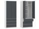 Шкаф распашной с ящиками и штангой NC80-2 210х80 см Next Systems White / Anthracite