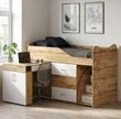 Ліжко-горище трансформер зі столом B\N Systems Room 180х80 см Taho-White