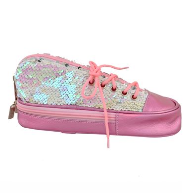 Пенал мягкий YES TP-24 ''Sneakers with sequins'' pink 532723 фото