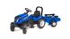 Детский трактор на педалях с прицепом Falk 3080AB NEW HOLLAND (цвет синий) 3080АВ фото 2