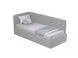Кутовий диван ліжко BOSTON 190х80 DecOKids з нишою та матрацом GRAY BPNM5 фото 1