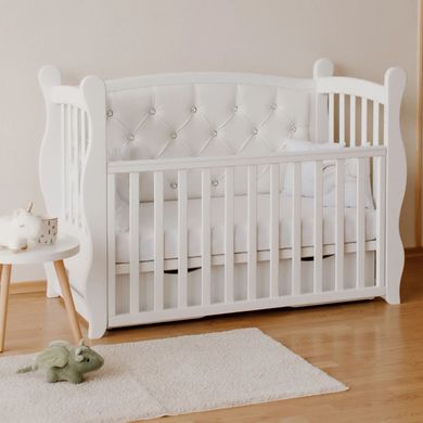 Детская кроватка диванчик для новорожденного Angelo Gabriel White + маятник GA1 фото