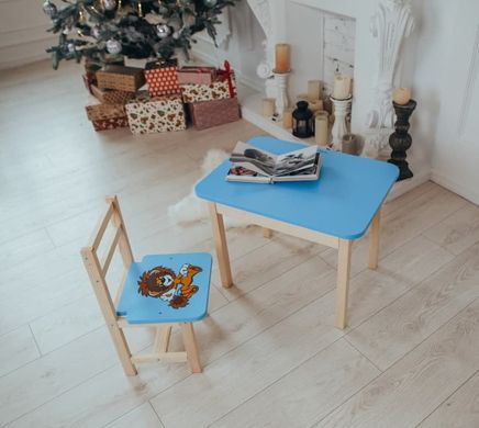 Комплект меблів дитині на 2-7 років стіл + стілець з шухлядою для малювання занять та їжі Colors 7
