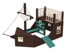 Дитячий ігровий комплекс майданчик у вигляді корабля Стандарт KidiGO (111040) 111040 фото