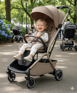 Ультралегкая прогулочная коляска Carrello Magia CRL-5555 2025 (5,5 кг) Spice Beige CRL-5555-1 фото