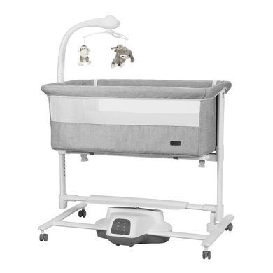 Дитяче ліжечко c заколисуючім механізмом CARRELLO Bloom CRL-10304 Anchor Grey CRL-10304-1 фото