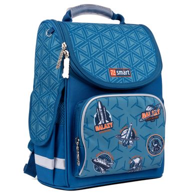 Рюкзак школьный каркасный Smart PG-11 Galactic синий 557039 фото