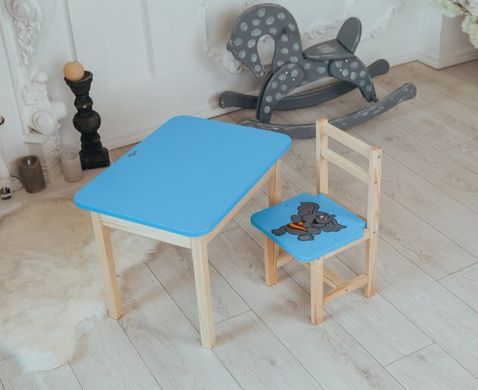 Стол и стульчик ребенку 2-7лет + ящик для рисования и учебы Colors D60