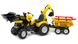 Дитячий трактор на педалях з причепом, переднім і заднім ковшами Falk 1000WH POWERLOADER (колір - жовтий) 1000WH фото 1