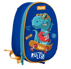 Рюкзак дошкільний 1Вересня K-43 Dino rules, синій 552279 фото