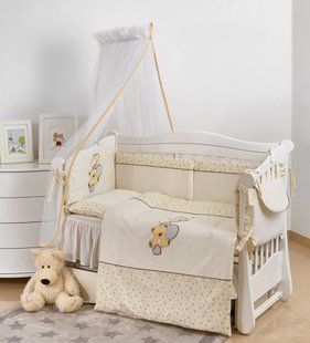 Детская постель Twins Romantic 7 эл R-006 Teddy Love 8619 фото