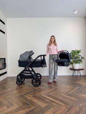 Детская коляска трансформер 3в1 Ninos Ventura с автокреслом Light Eco Beige СNVE2026LB фото