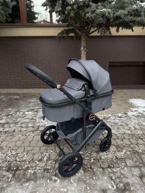 Коляска трансформер 2в1 Ninos Ave 2026 всесезонная Gray 202601 фото