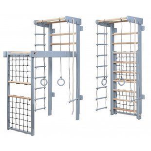 Спортивный уголок трансформер 2 в 1 IRELLE Natural Gray сетка 225см 210116-1 фото