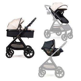 Детская коляска трансформер 3в1 Ninos Ventura с автокреслом Light Eco Beige СNVE2026LB фото