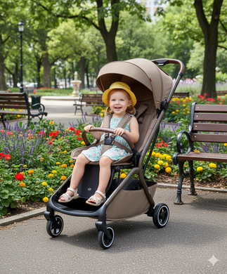 Ультралегка прогулянкова коляска Carrello Magia CRL-5655 Cocoa Beige CRL-5555-2 фото