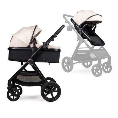 Детская коляска трансформер 3в1 Ninos Ventura с автокреслом Light Eco Beige СNVE2026LB фото
