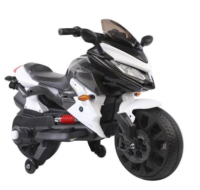 Детский электро-мобиль T-7233 EVA WHITE мотоцикл 12V4.5AH мотор 2 * 18W с MP3 115 * 59 * 73 90288 фото