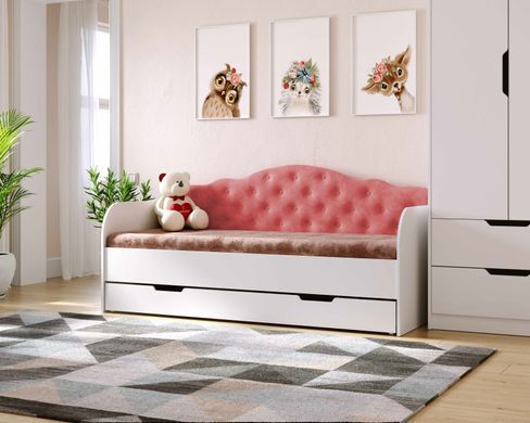 Диван-кровать DecOKids Sofia 190х90 с ящиком для белья Coral SOFL1 фото