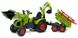 Дитячий трактор на педалях з причепом, переднім і заднім ковшами Falk 1010WH CLAAS AXOS (колір - зелений) 1010W фото 1