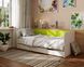 Ліжко диван Valencia 190х80 для дітей та підлітків з ящиком велюр Lime VDV6 фото