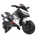 Дитячий електро-мобіль T-7233 EVA WHITE мотоцикл 12V4.5AH мотор 2 * 18W з MP3 115 * 59 * 73 90288 фото